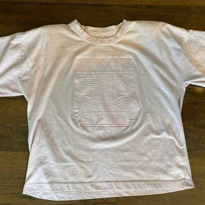 Vintage 1980s Womens Actice Sports Shirt with Shoulder Pads